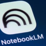 NotebookLM icon on a smartphone screen